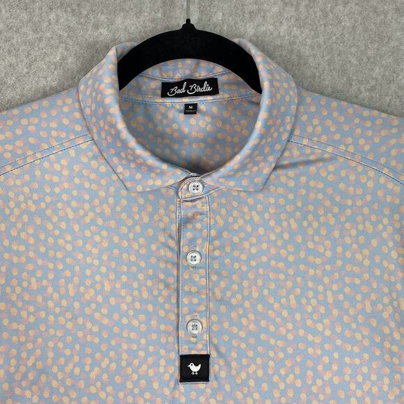 Bad Birdie Shirt Mens M Golf Infinity Polo All Over Print - Picture 1 of 7